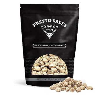 Presto Sales In Shell Pistachios, Jalapeno 16 oz. | Presto Sales LLC Premium Roasted, Flavored Pistachio Nuts | Healthy, Natural, Vegan, Non-GMO | Resealable 1 lb. Bag