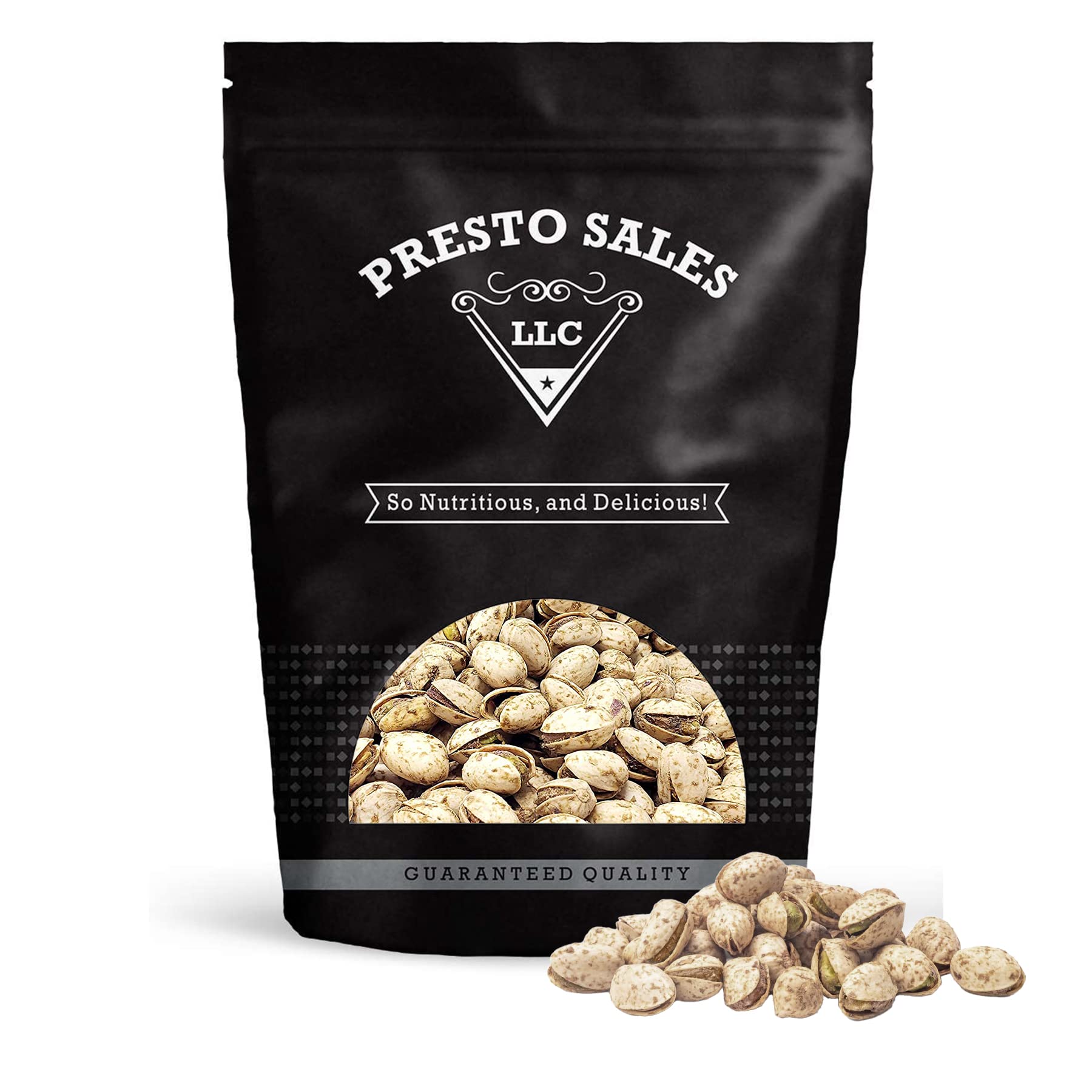 Presto Sales In Shell Pistachios, Jalapeno 16 oz. | Presto Sales LLC Premium Roasted, Flavored Pistachio Nuts | Healthy, Natural, Vegan, Non-GMO |