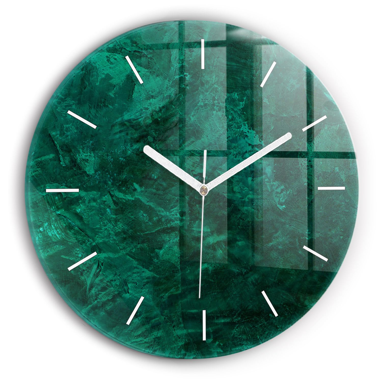 Horlogerie Moderne en Verre Wallfluent 30 cm avec mécanisme silencieux