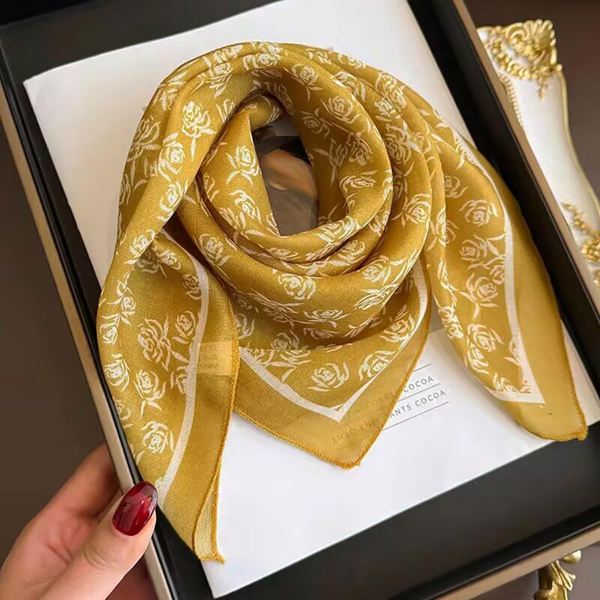 Cotton Like Bandana in Bulk, Head Scarf, Headband, Head wrap, Hair Neck Scarf for Women 22 x 22 inch - Image 2