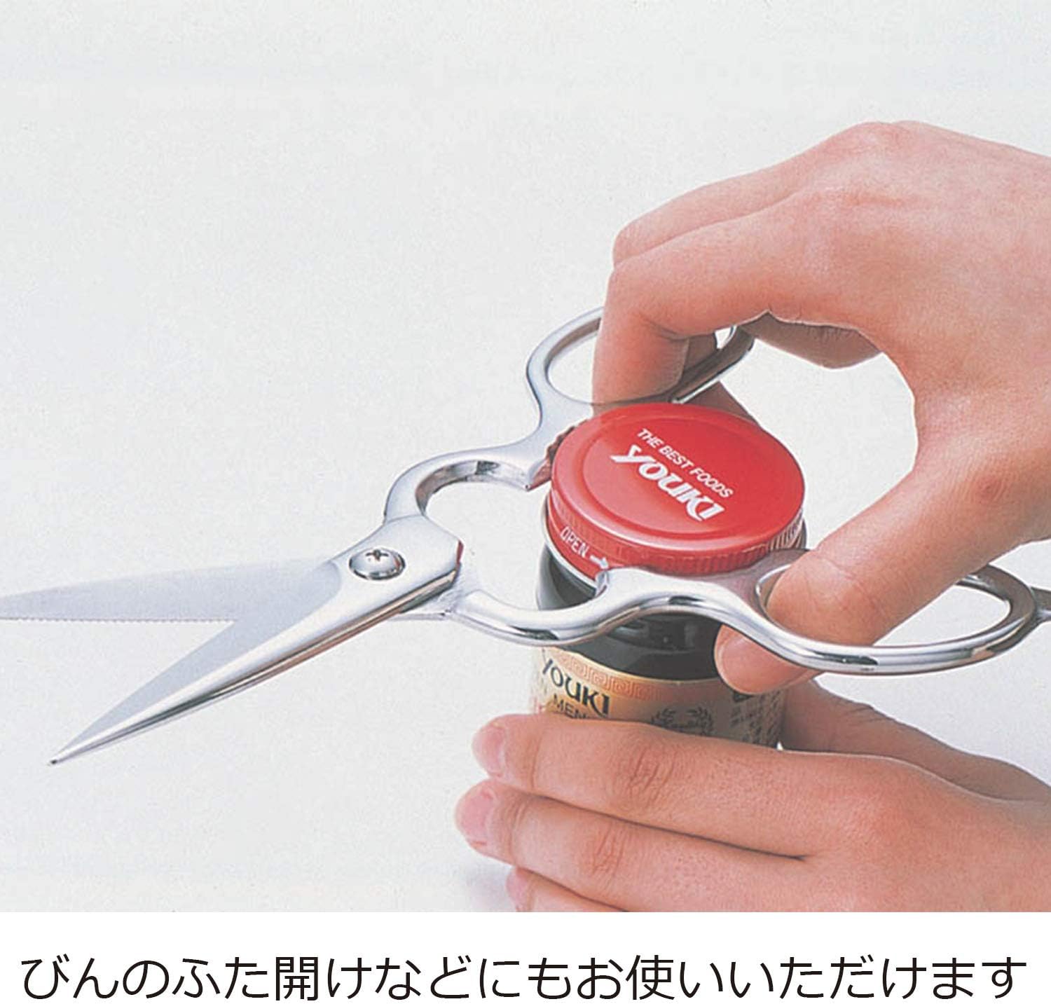 Oaks Kitchen Scissors, Disassemble and Washable, Stainless Steel, Made in Japan