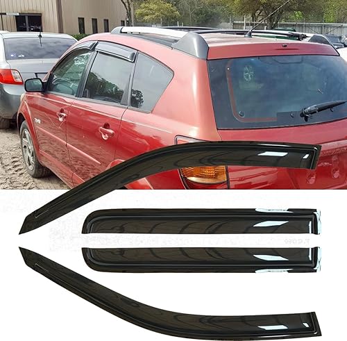 Miniatura 2 de 4 deflectores de viento originales inastillables para ventana lateral, protección contra la lluvia, humo oscuro, viseras de ventilación compatibles