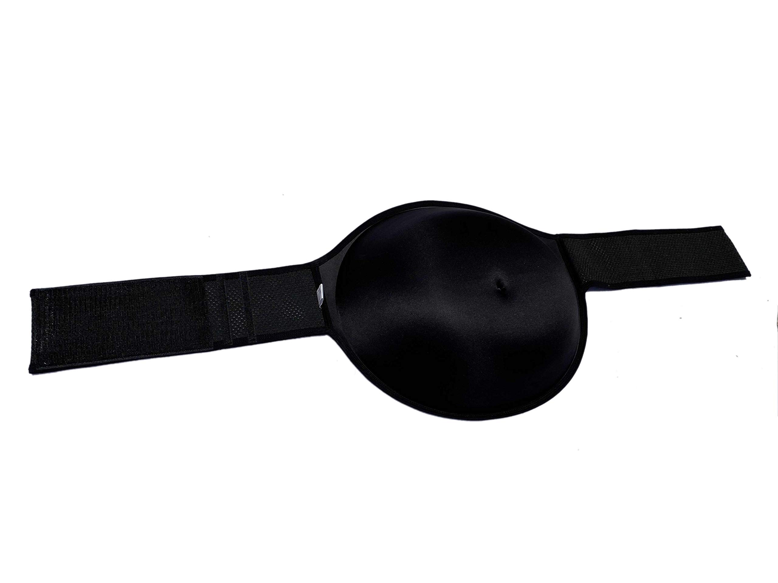 BIMEI Bauchkissen für Schwangere, dünn, atmungsaktiv, mit Stoffbeutel - Schwarz - 34/36 DE M