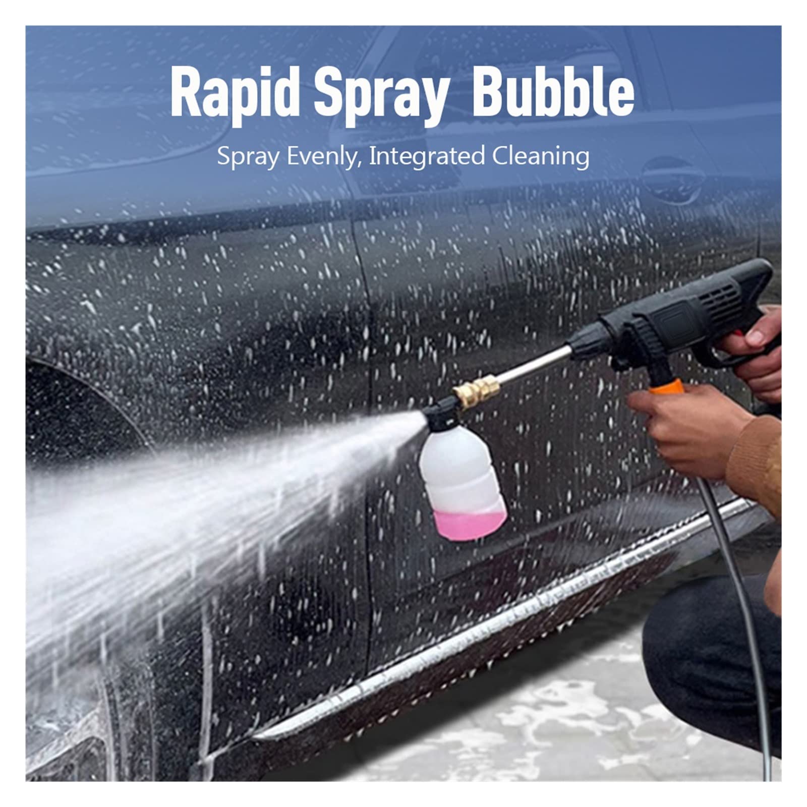Pistola Ad Acqua Alta Pressione For Auto Elettrica Batteria Al Litio Ricaricabile For Uso Domestico Pulitore For Rondella A Spruzzo Wireless Lavatrice,Resistente alla corrosione(With 24HV Battery)