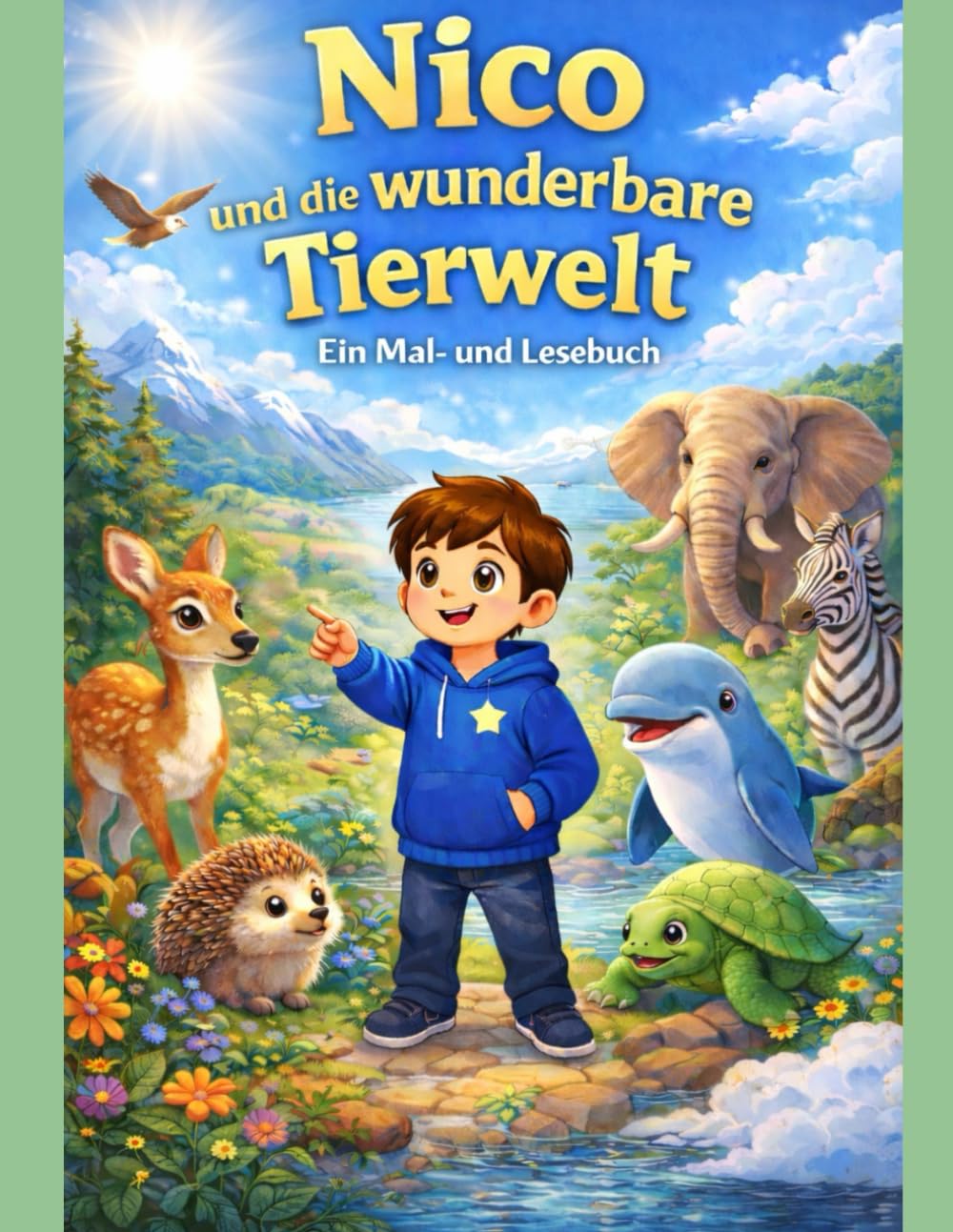 Nico und die wunderbare Tierwelt: Ein magisches Mal- und Lesebuch für Kinder (Nicos Abenteuer)