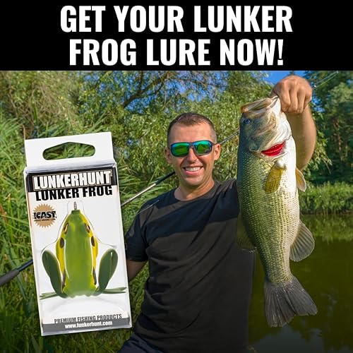 Miniatura 8 de Lunkerhunt Lunker Series - Señuelo de pesca de rana de 2.5 pulgadas, estilo té verde