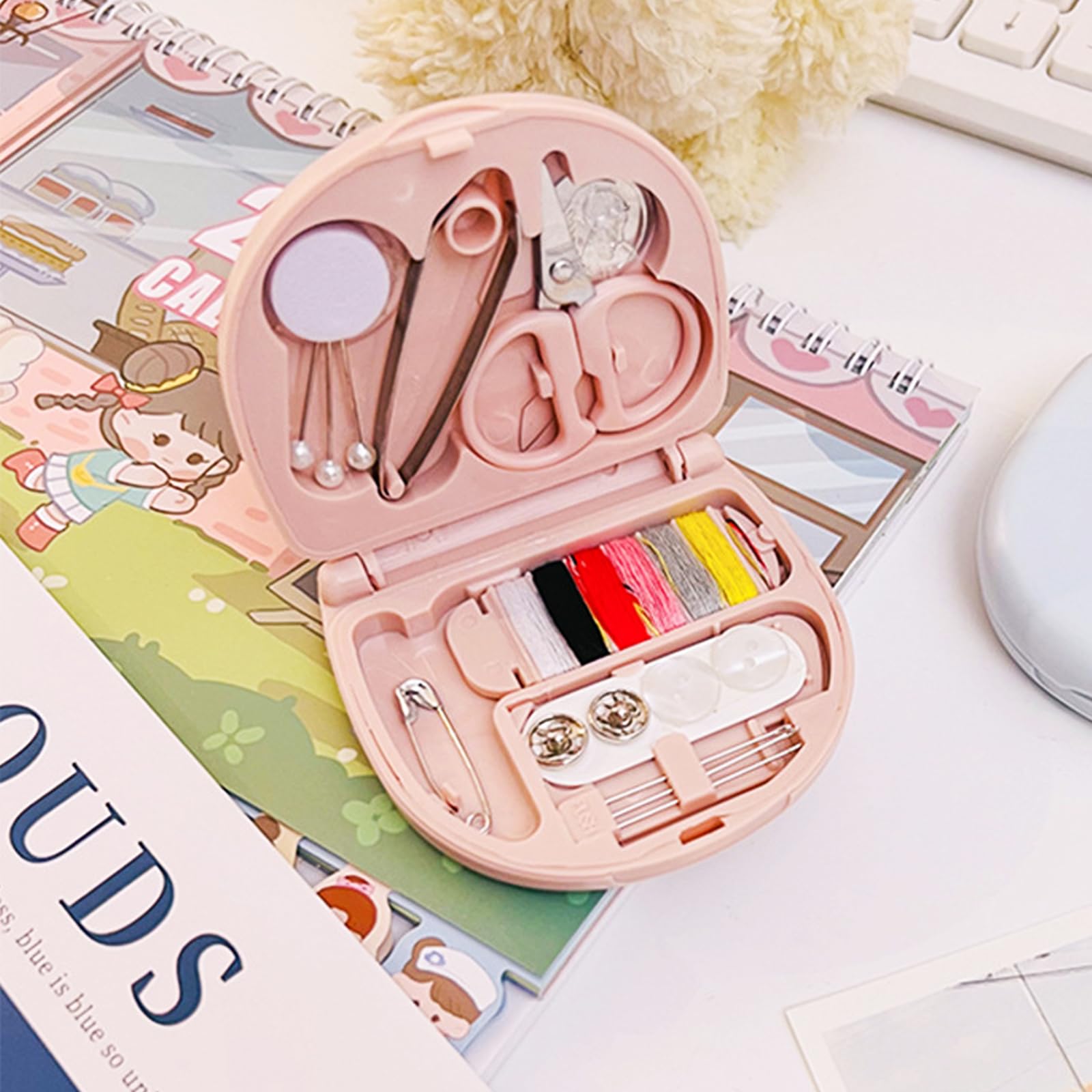 Kit Da Cucito Rosa Da Viaggio: Piccolo, Compatto E Ti Salva In Ogni Imprevisto!