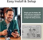 Legrand Radiant® Wi-Fi Matter Smart Plug 15A, Effortless Setup, Enhanced Compatibility with Apple HomeKit, Google Home, Alexa & SmartThings, Easy Wi-Fi Connectivity with Matter, WWMP10 Pack of 1