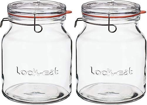 Vista 10 de Luigi Bormioli Lock-Eat Handy Jar 67.75 oz (2 litros)