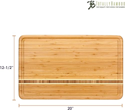 Vista 19 de Totally Bamboo Aruba Tabla de servir y cortar de bambú, 12-1/2" x 8