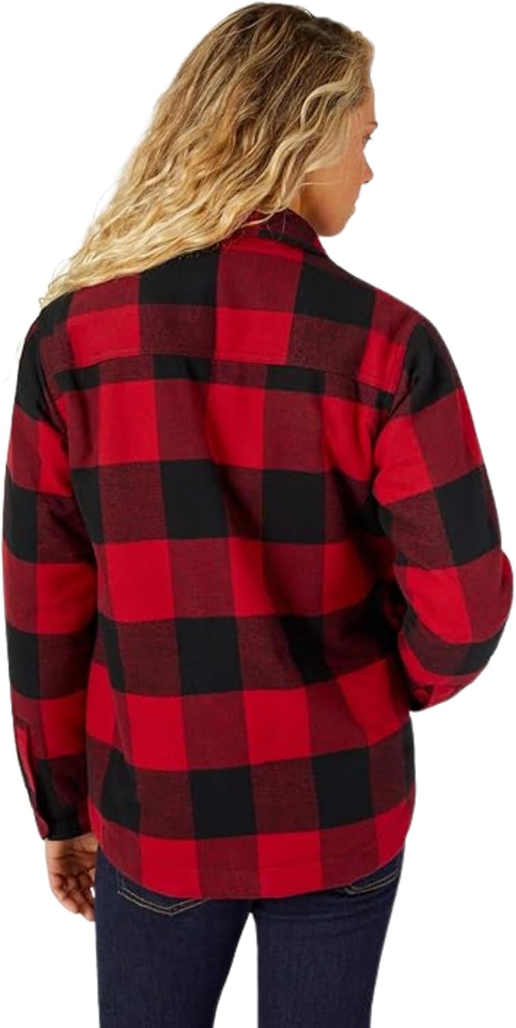 Dickies womens Flannel Sherpa Lined Chore Coat