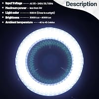 Tiamu LED Gyűrűs Mikroszkóp Világítás 144 LED-del, Állítható Fényerő 0-100%, 6000K Sztereó Mikroszkóp Lámpa Ékszerjavításhoz Fekete 5