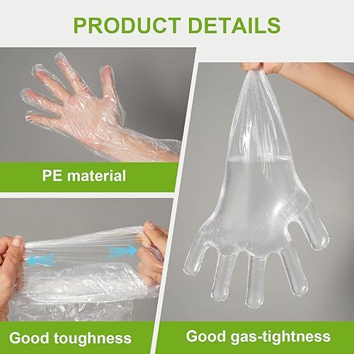 Miniatura 2 de Guantes largos desechables de plástico para inseminación veterinaria, guantes largos rectales de manga extra larga para vestir en el campo