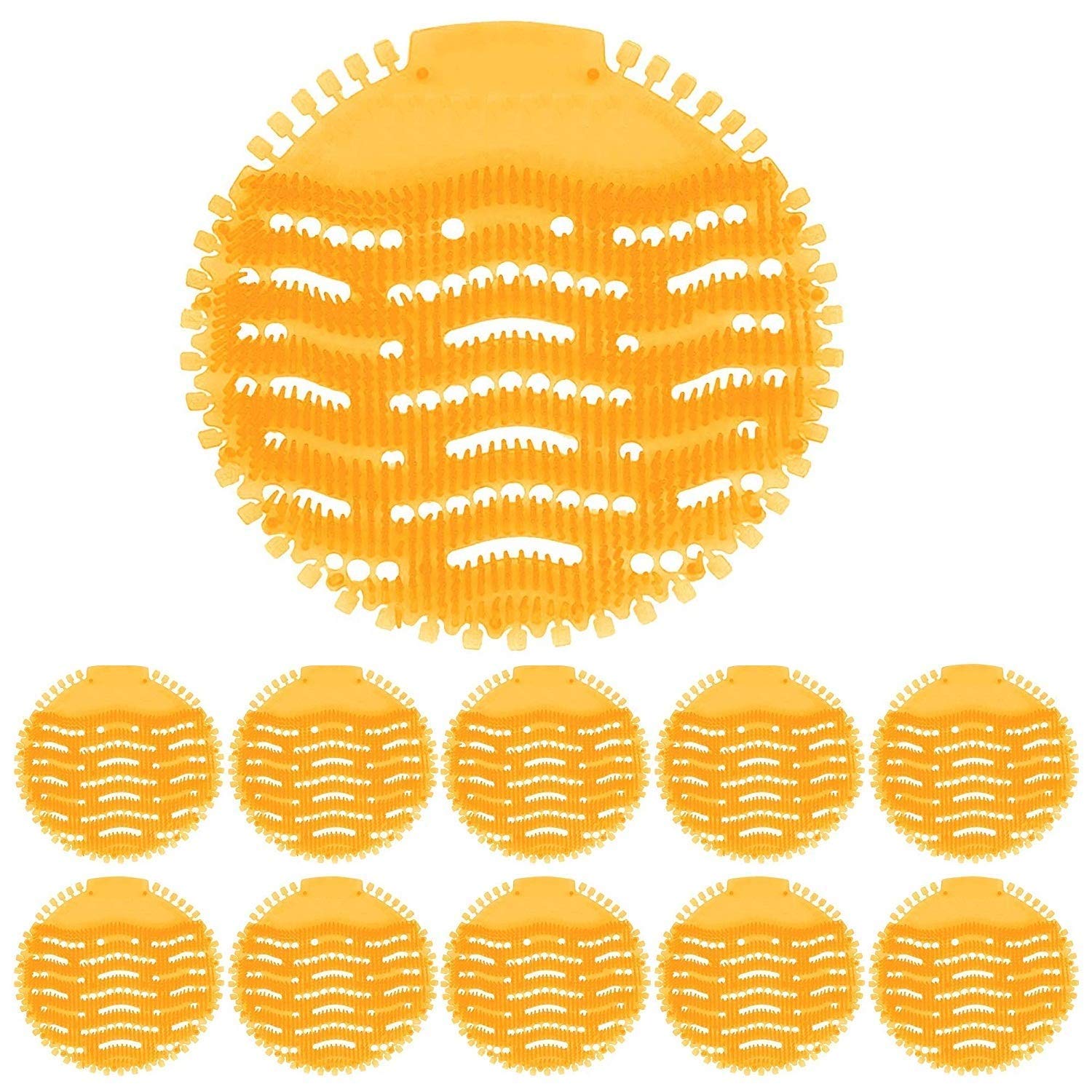 Urinal Screen-10 Packs, Fresh Fragrance, Less Splash, Debris OuScent Lasts 30days. Scented Urinal Screen Splash Mat | DK