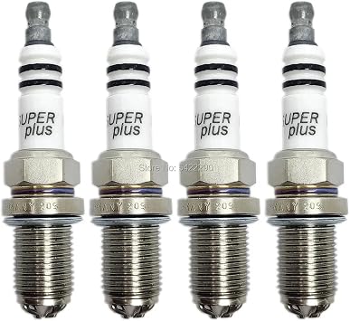 0242236562 Double Platinum Ignition Spark Plug 12120037608 Compatible with BMW E46 E39 E36 E38 Fit for Audi A4 A6 A8 FGR7DQP Automotive Parts Ignition4pcs Spark Plug