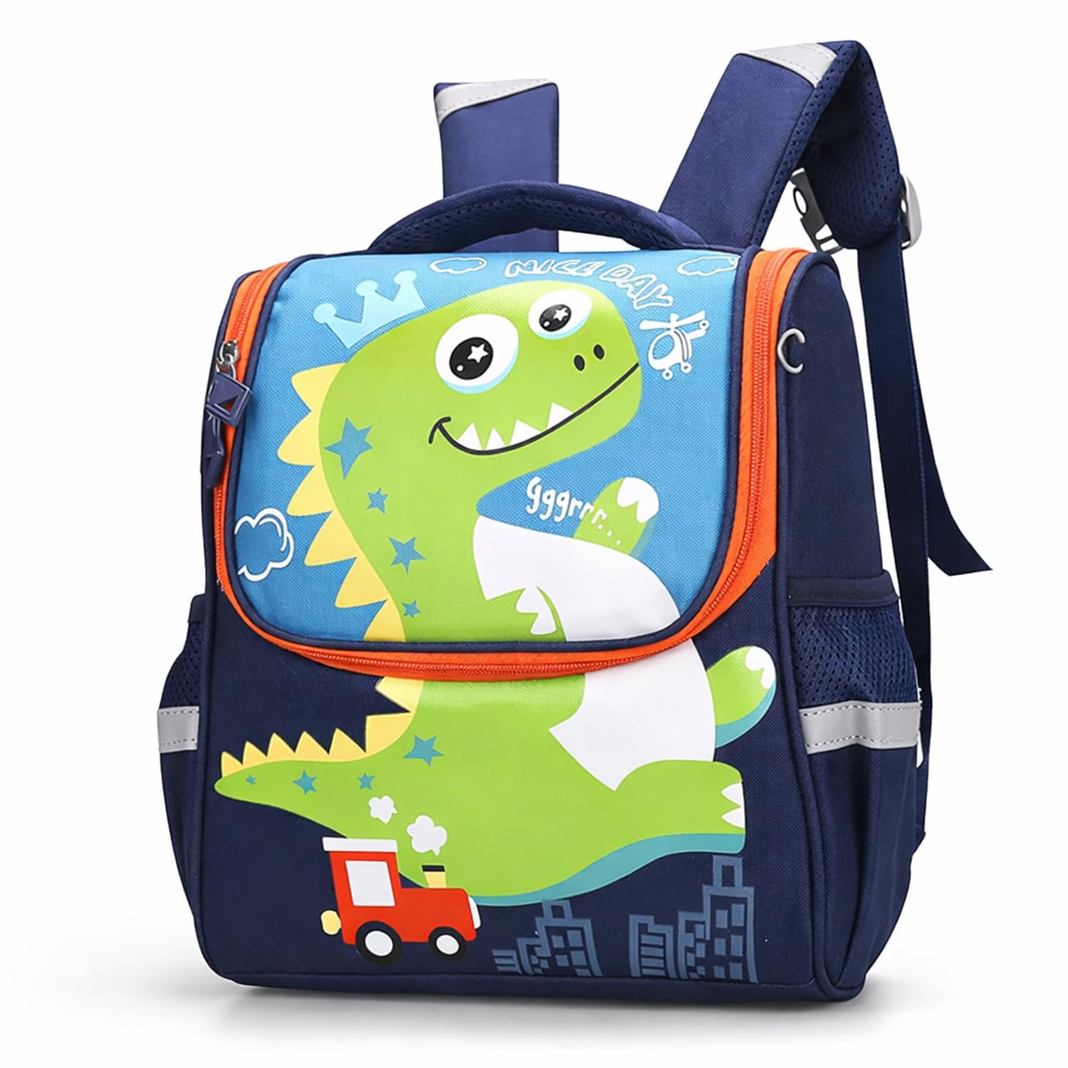 Children's Backpack, Cute Cartoon Nylon Schoolbag, Suitable for Kindergarten Middle and Large Class Students-image-22
