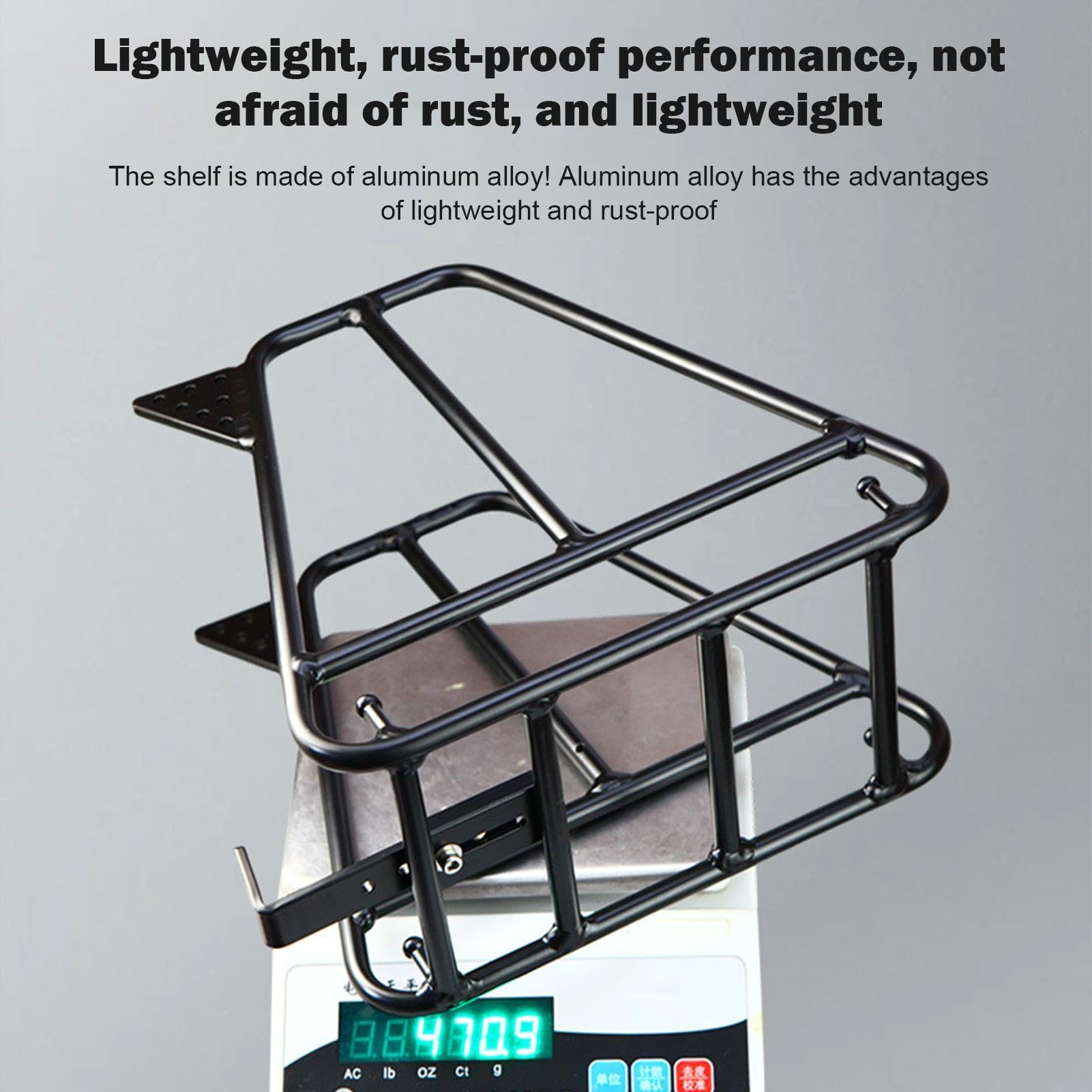 Porte-bagages de vélo - Support de fourche en d'aluminium | Porte-bagages de vélo