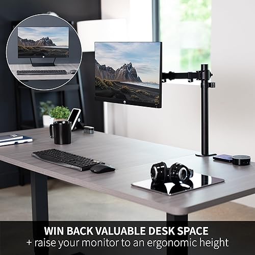 Miniatura 7 de VIVO Soporte de placa adaptador VESA de fijación rápida diseñado para monitores HP Pavilion 25xw, 24xw, 23xw, 22xw, 22cwa, 27cw, 25cw, 24cw, 23cw y