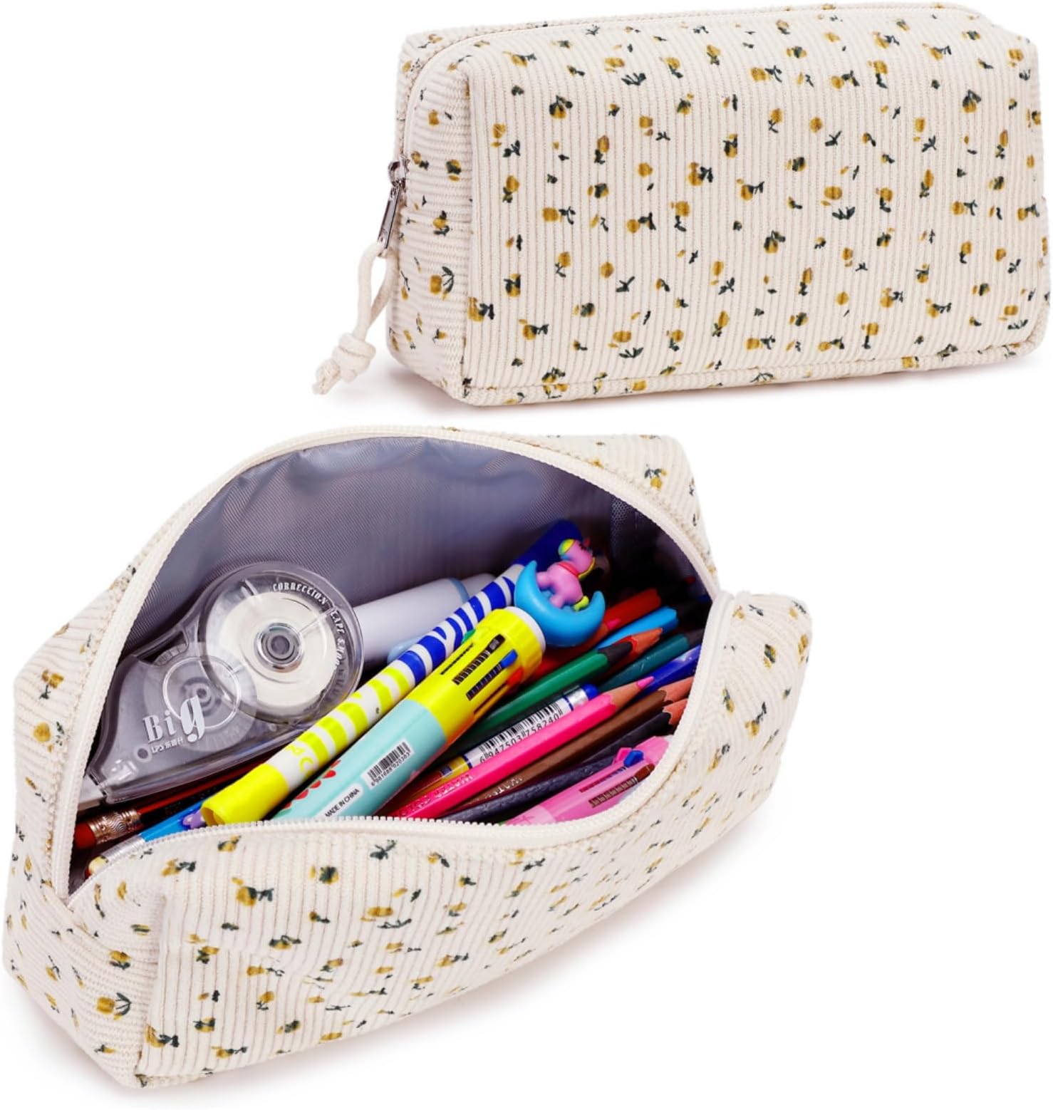 LEDAOU Cute Pencil Case for Kids Girls Boys Pencil Pouch kawaii Pen Pencil Box Bag Holder for School Students