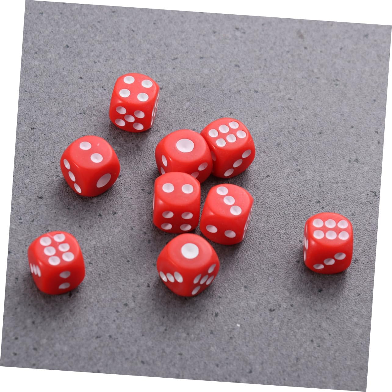 6 Sided Square Dice 100pcs Colored Plastic Dice for Gaming Math Probability Learning