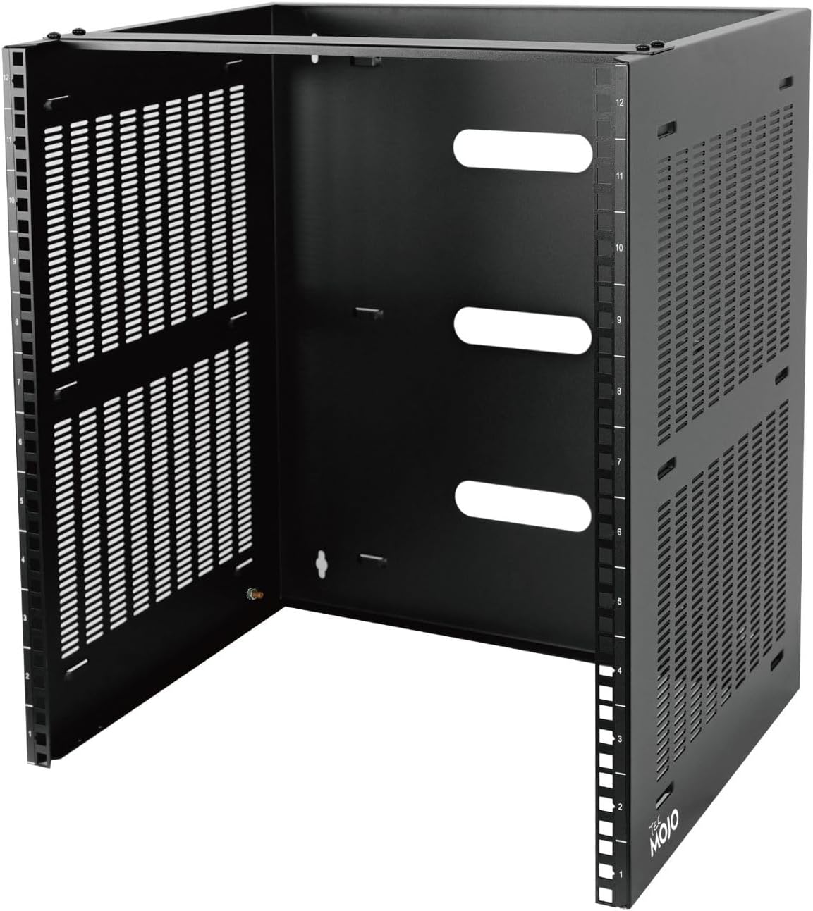 Tecmojo Wall Mount Patch Panel Bracket Network Rack for Shallow Sever IT Equipment, 14 inch Deep (12U)