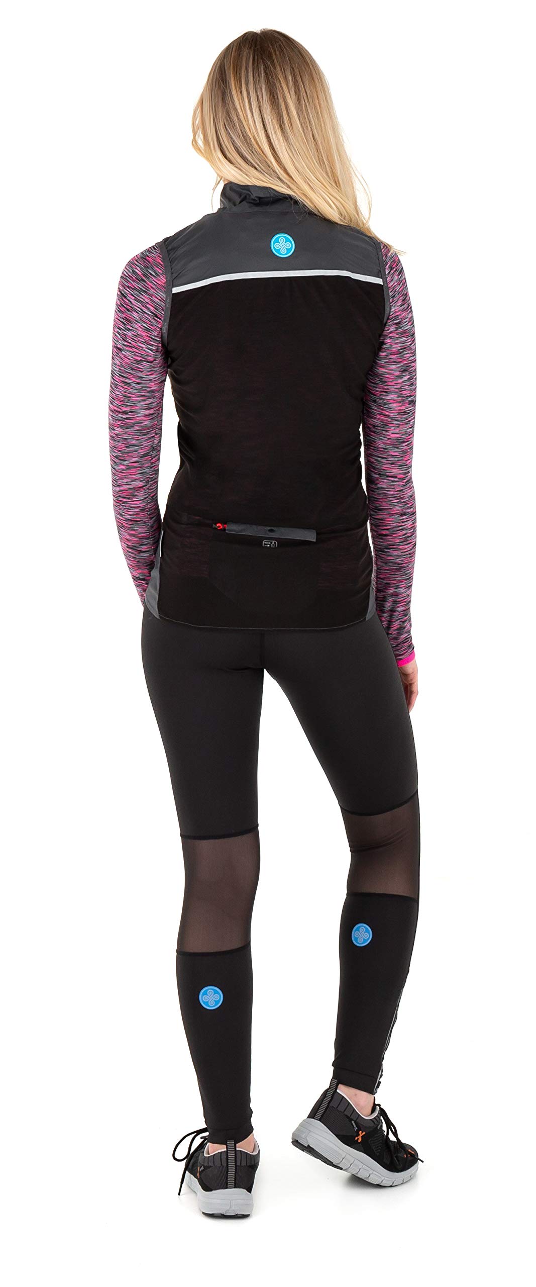 Women's Flow Running Vest Dark Grey Size UK 14, 42 - Image 3
