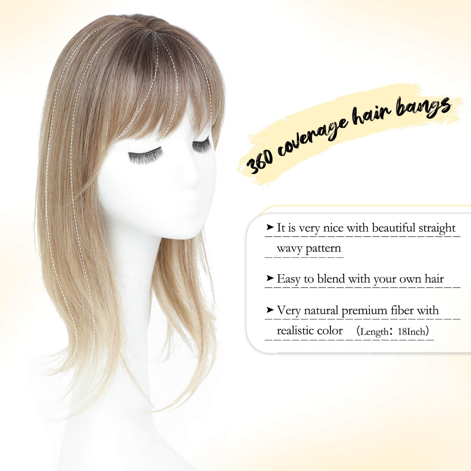 Peonymebeauty Clip in Fringe Hair Toppers - Image 3