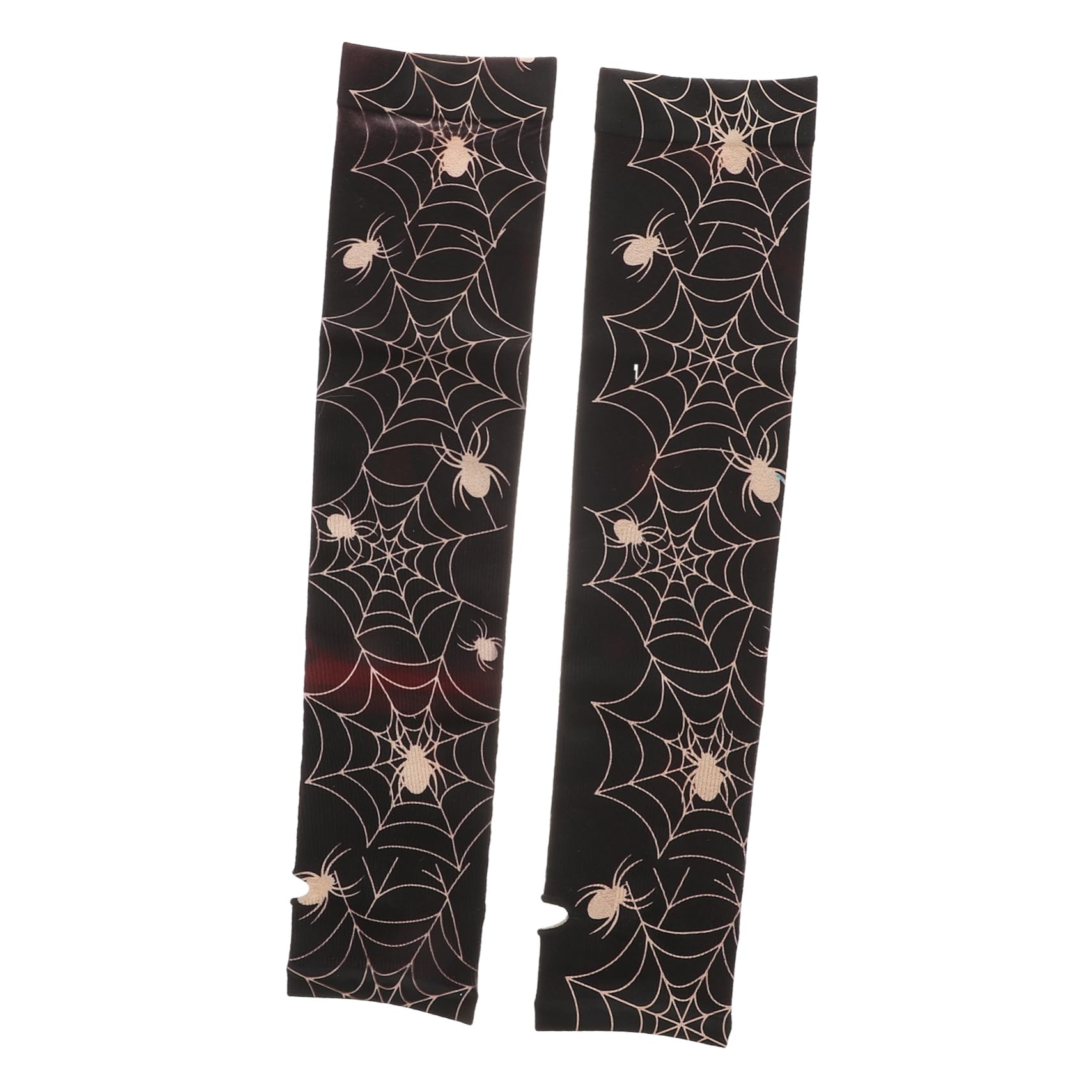 CONGARTENO Spider Web Fingerless Gloves Pair Winter Arm Warmers for Driving Texting Outdoor Activities Soft Material Stylish Design