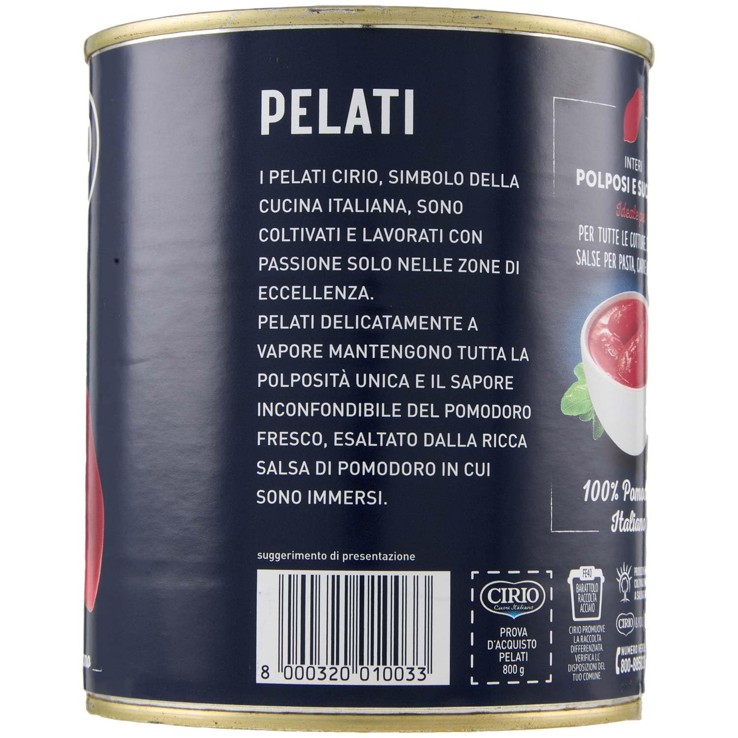 Cirio Peeled Tomato, 800g 2