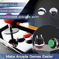 Vista 2 de Interruptor de encendido y apagado momentáneo de 0.630 in, surtido rojo, verde, amarillo, azul, blanco, negro, 3A, 250 V, CA, 2 pines, mini