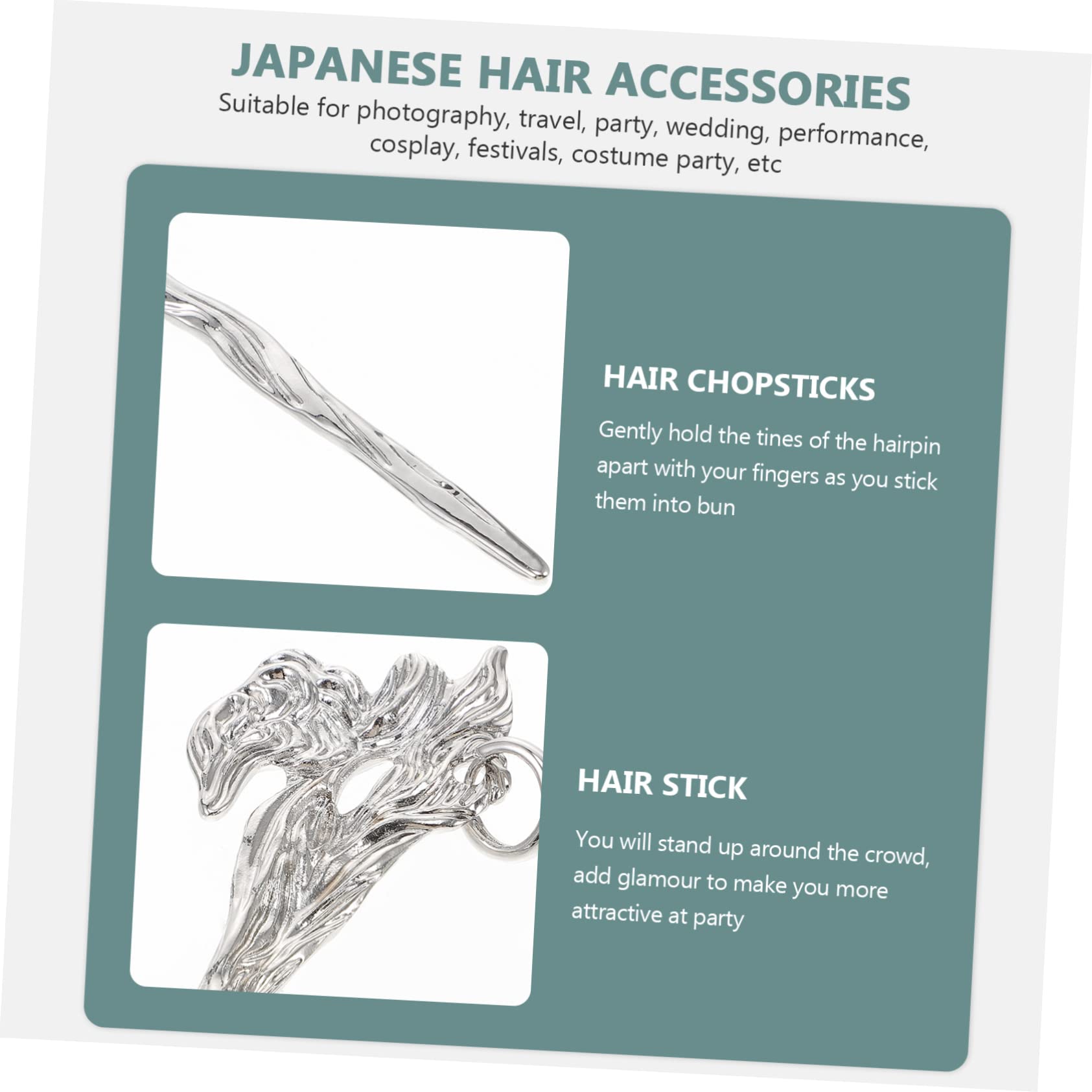 DOITOOL 5piezas Palillos De Pelo Vintage Para Mujeres Horquillas De Cabello Aleación De Accesorios De Para Antiguo Para Tocados y Buns Elegantes