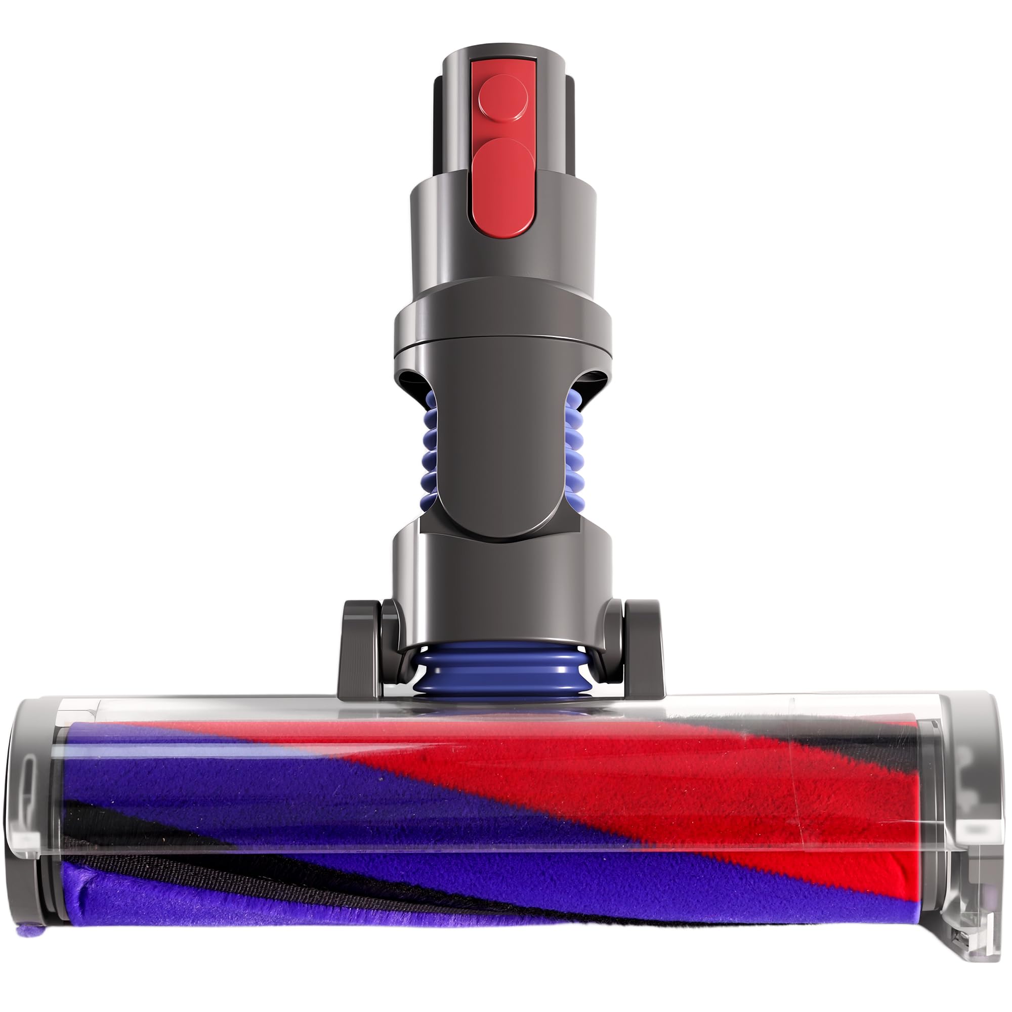 Soft Roller Brush Compatible with Dyson V10 V11 V8 V7 V15, Green Lighting, 60mm Flat Roller Brush for Dark Corners, Special for Hard Floors