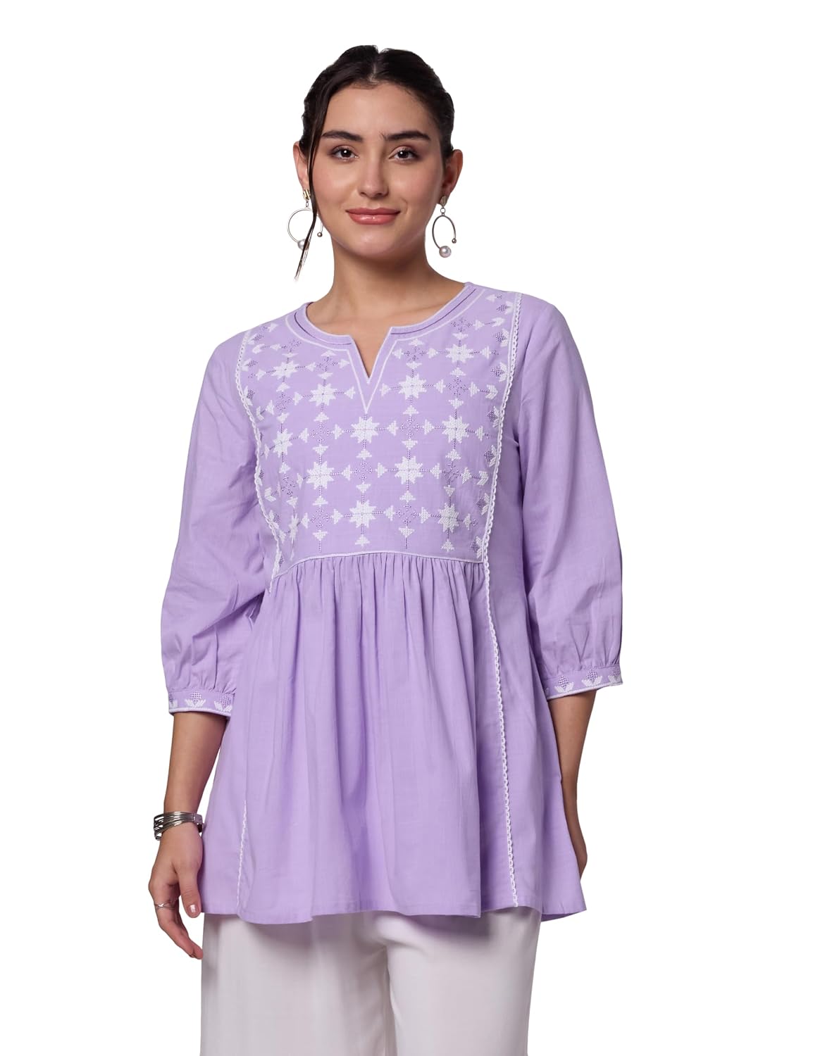 Amazon Brand - Myx Women's Pure Cotton Embroidered Short Kurti | Tunic | Short Kurta (Available in Plus Sizes) - Review, Price and Buying Guide