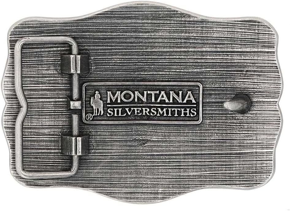 Montana Silversmiths Men's Roping Ready Longhorn Attitude Belt Buckle - A930