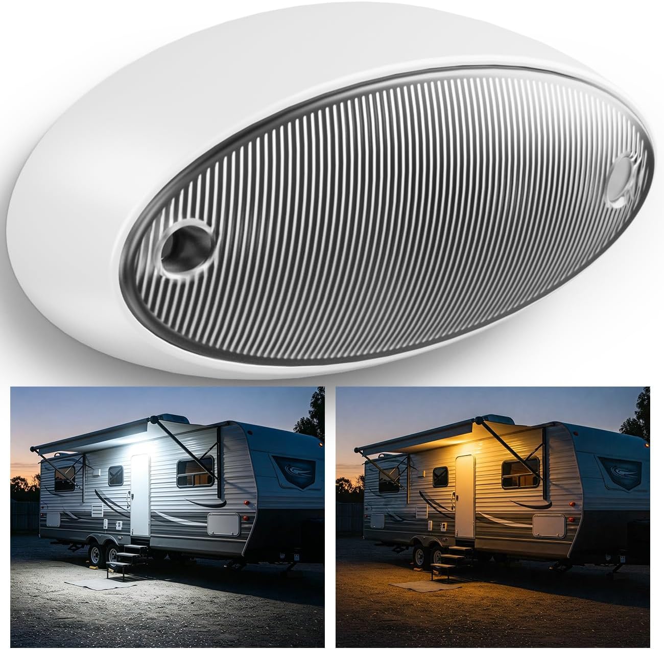 Safoner RV LED Porch Light, Exterior Lighting for Camper Travel Trailer