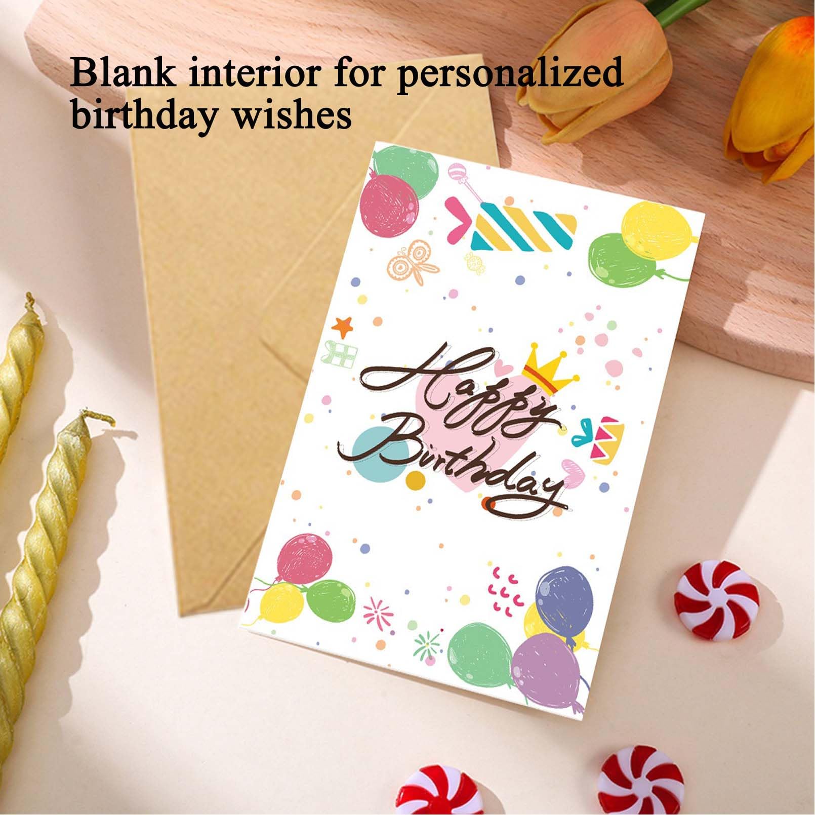 Biglietti Compleanno Divertenti per Adulti e Bambini (12 szt.)
