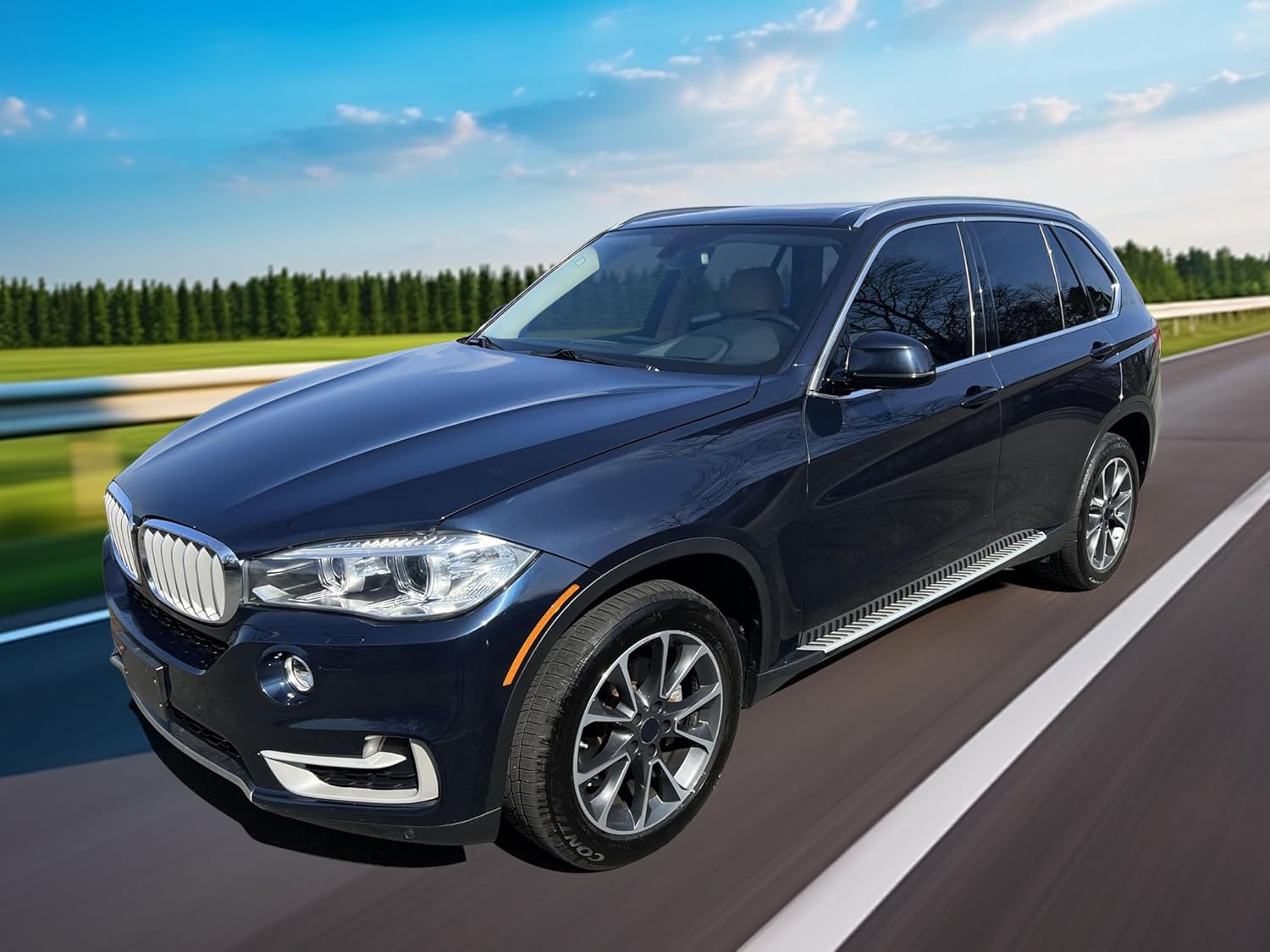 Running Board Compatible with 2014-2018 BMW X5 F15, Factory Style Side Step Bar Nerf Bar by IKON MOTORSPORTS, 2015 2016 2017