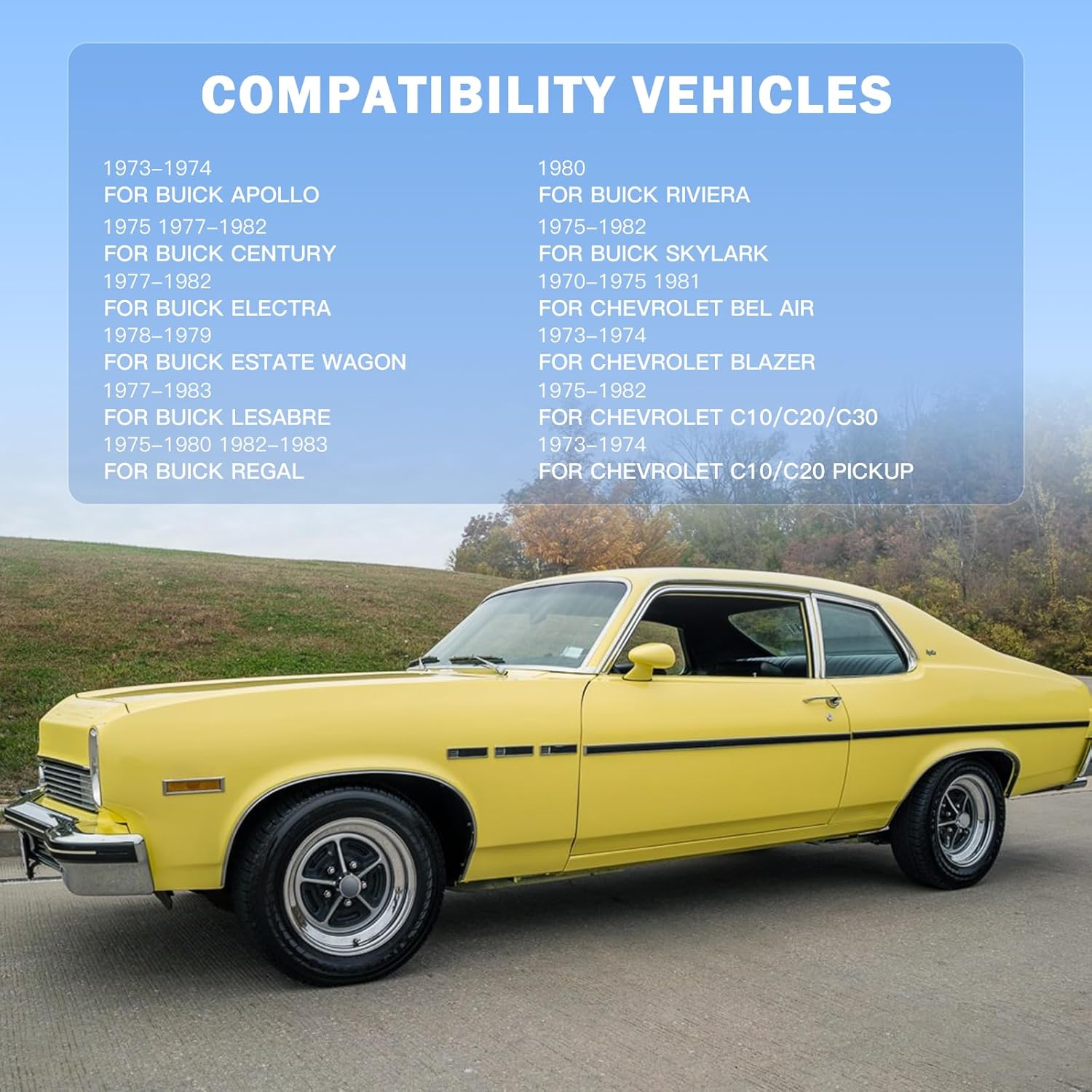 High Output Alternator for Chrome 1 Wire Self Exciting Street Rod GM 305 350 BBC SBC Replaces# 1100125 ADR0335-C 40012395 7127-SE105C 7127SECN100A