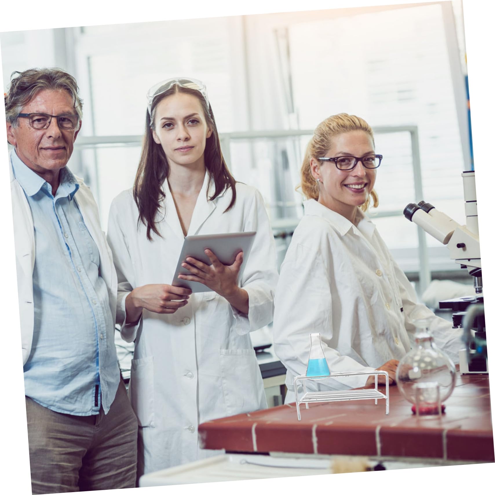 Ciieeo Laboratory Crucible Stand 6 Hole Nickel-Chromium Wire Chemistry Lab Equipment