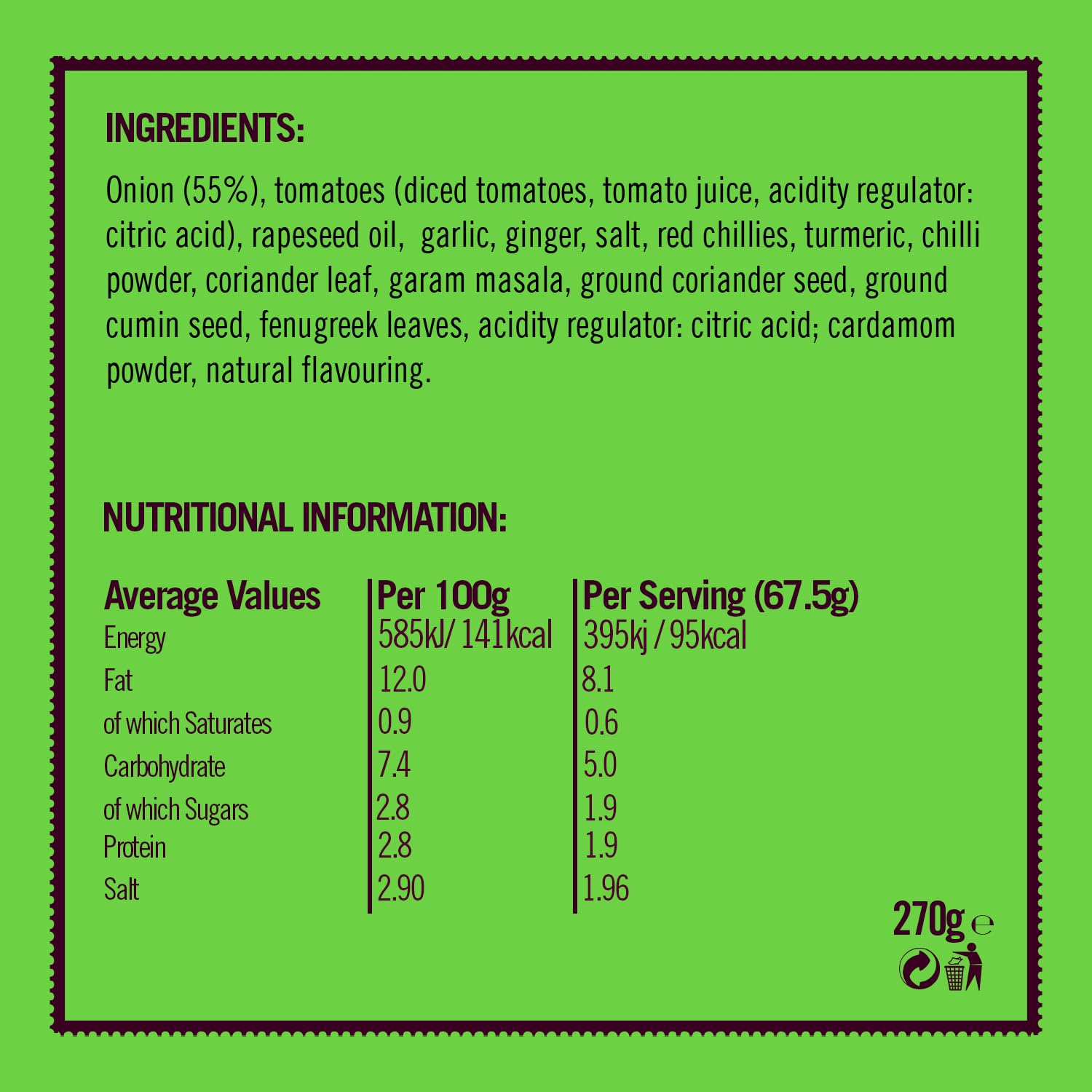 Aagrah Traditionelle Hydrabadi Tarka Sauce 3 x 270 g, Restaurantrezept