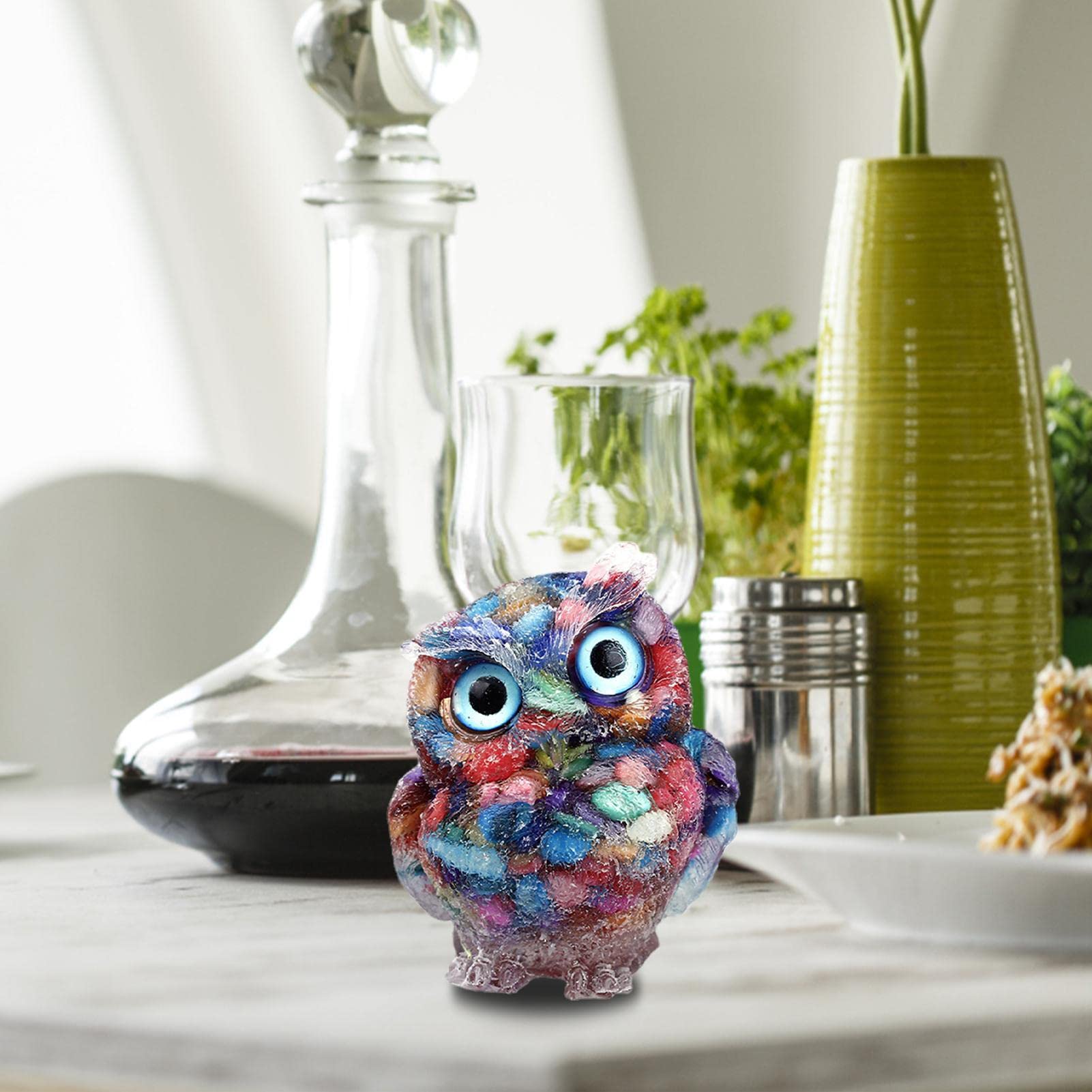 Steuben OWLスチューベン フクロウ　クリスタルガラス フクロウ Amazon.co.jp: フクロウの置物 | 写真 クリスタルフクロウ現実的な外観