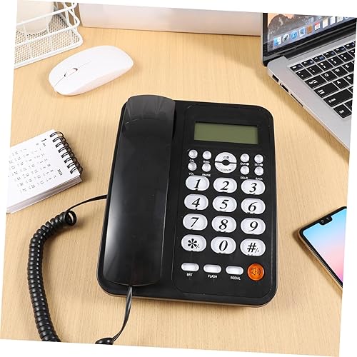 Miniatura 3 de Uonlytech Corded Office Phone with Caller Id Display Stable Reliable Household Landline Telephone Call Rejection and Forwarding Functions Classic