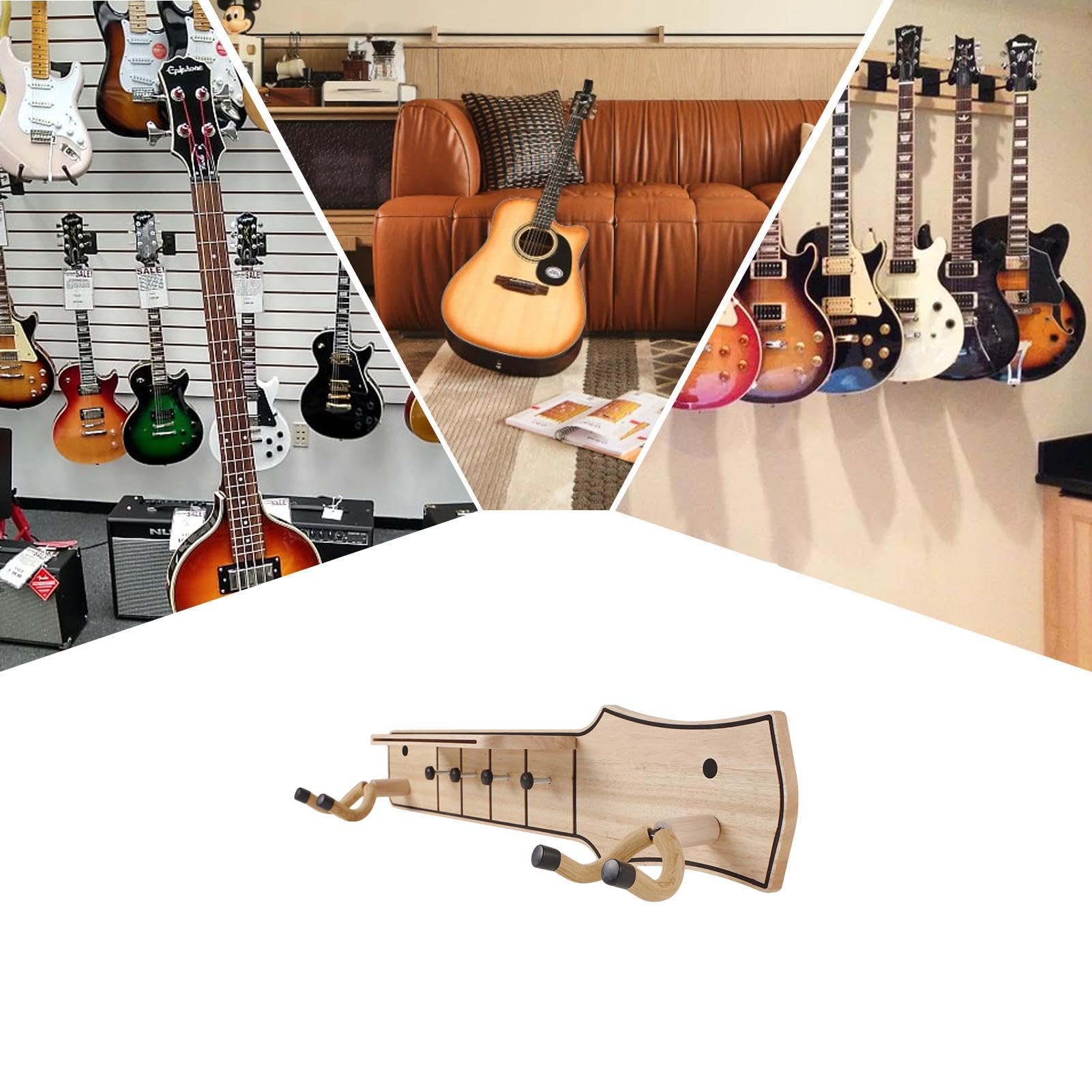 Haczyki do gitary na ścianę, wieszaki na gitarę na ścianę Uchwyt ścienny do