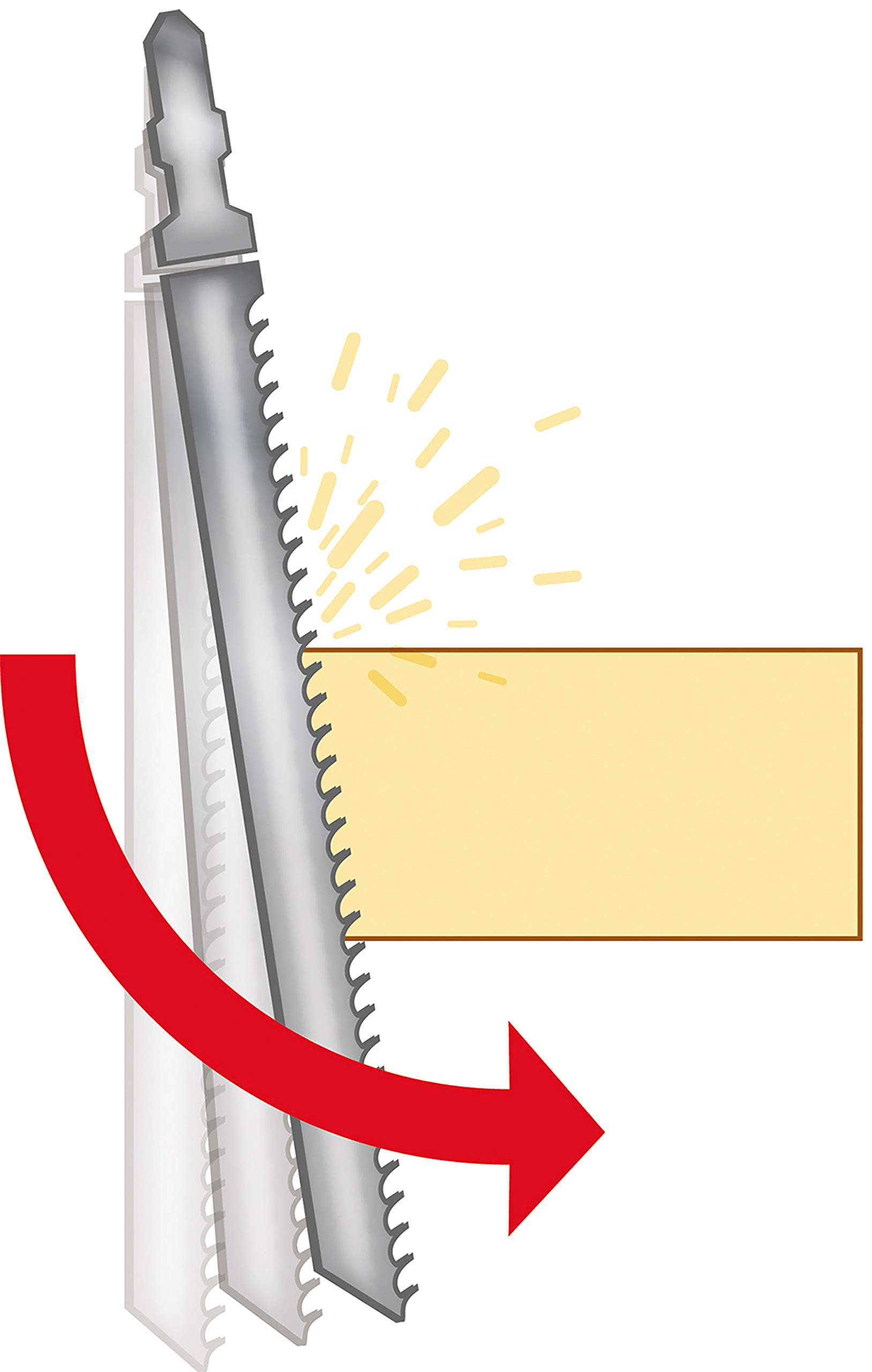 Image secondaire de Fartools Scie Sauteuse 570W pendulaire 3 positions, base inclinable 45°, vitesse variable 800-2800cp/min, changement de lame rap