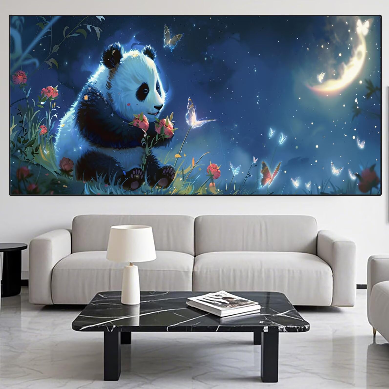 Panda Diamond Art Rose Diamond Painting Arts and Crafts dla dorosłych, zestawy do malowania diamentami 5D, dorosłych, Crysta, haft krzyżykowy, zestaw do haftowania dla początkujących, dekoracja