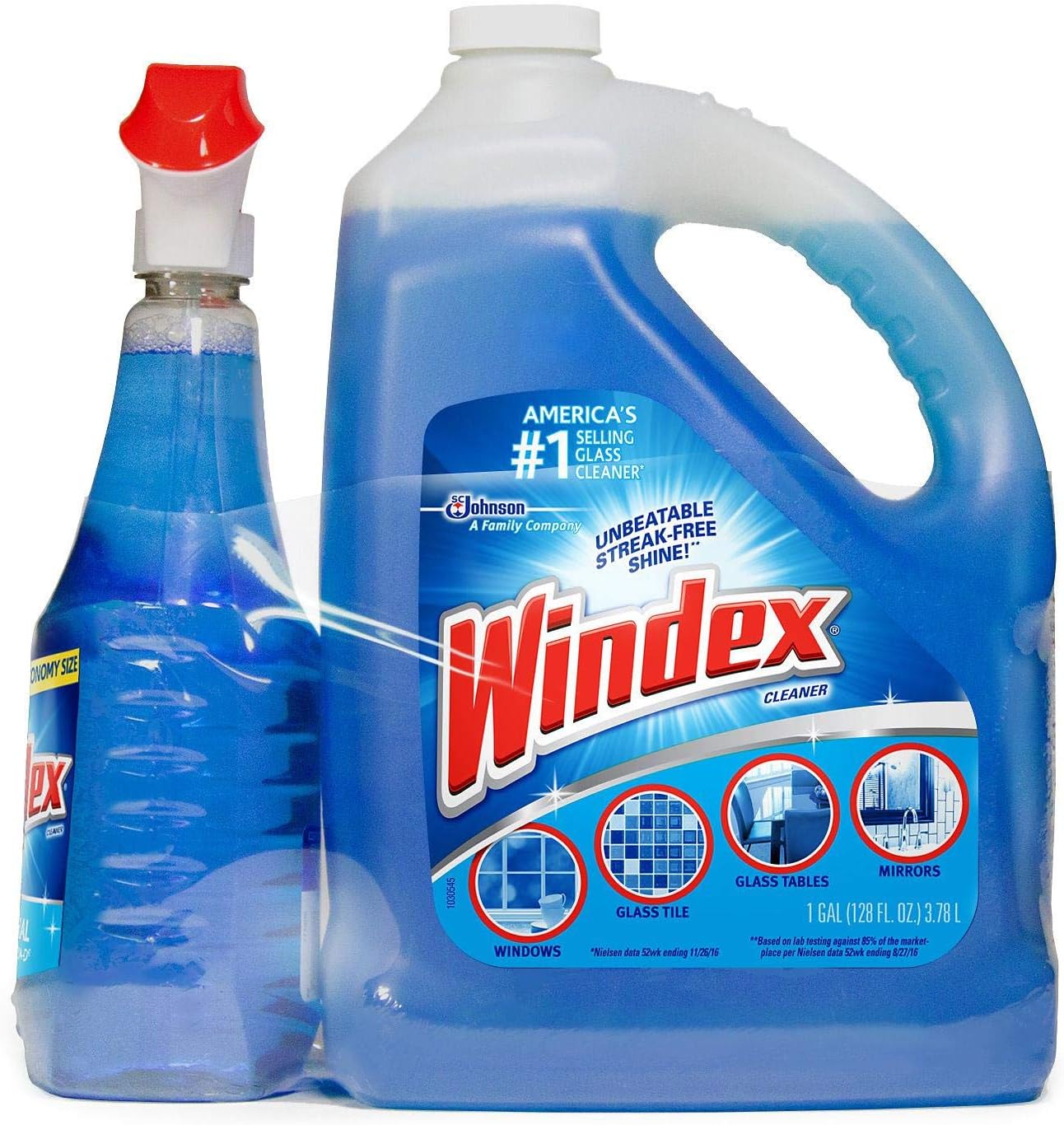 WindexOriginal Glass Cleaner (128oz Refill,32oz Trigger)