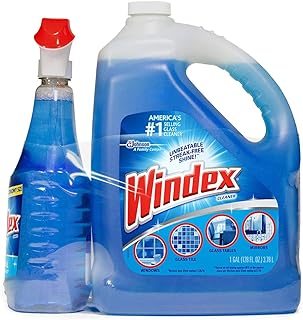 Windex Original Glass Cleaner (128 oz. refill + 32 oz. trigger)