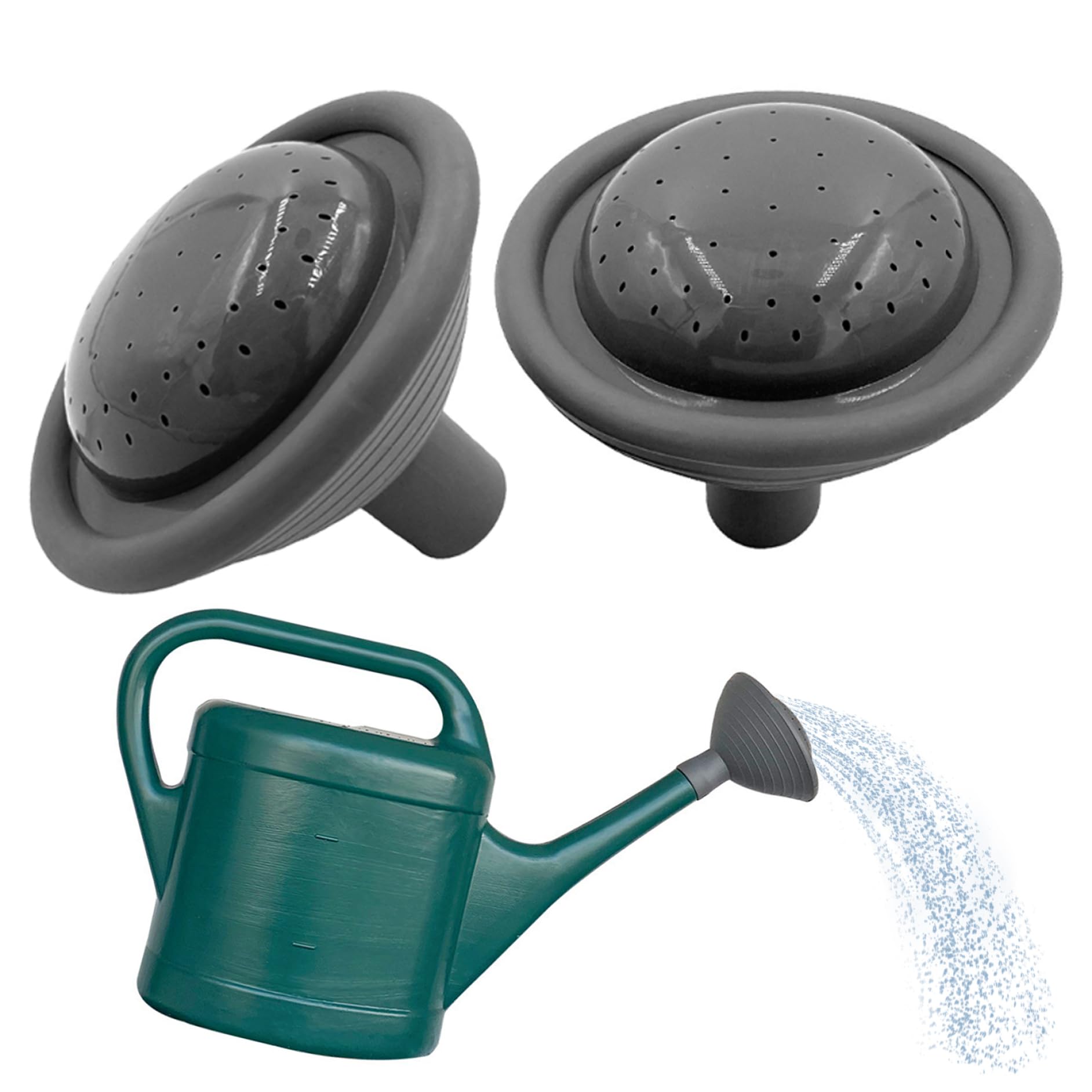 Licsaliwe 2Pcs Garden Watering Can Rose Head Sprinkler, Leakproof Replacement For Indoor Seedlings & Plants