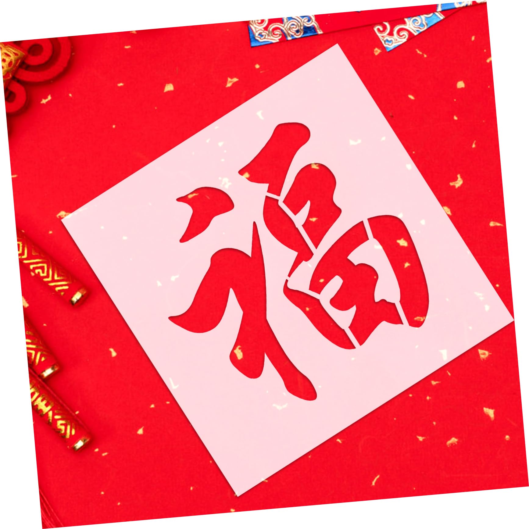 Lurrose 4pièces Pochoir De Peinture Pour An Chinois Template Décoratif Pour Et Motif Élégant à Peindre Mur