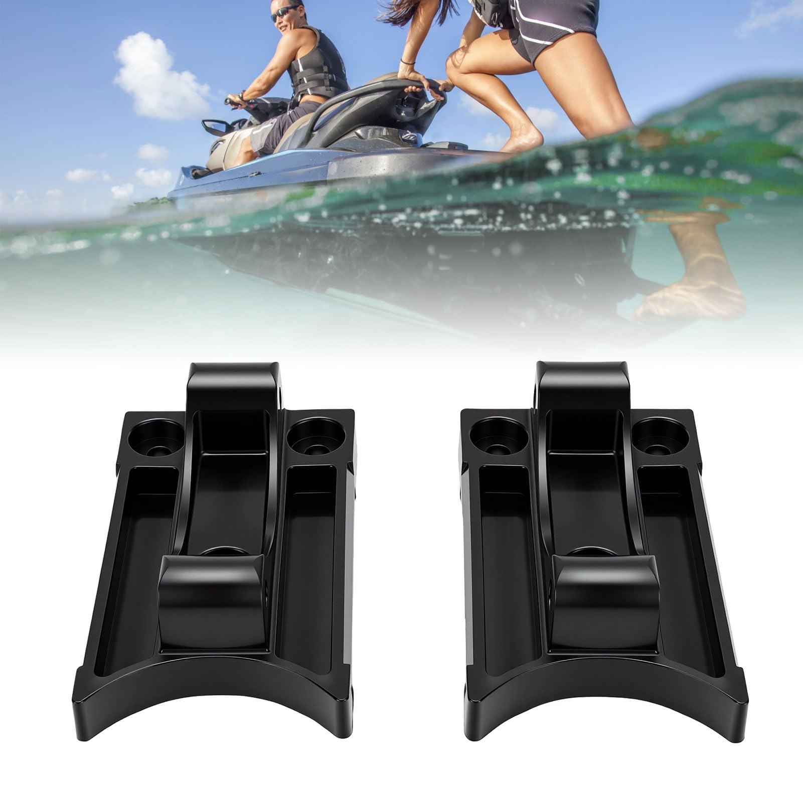 Akozon Reemplazo del Soporte de Montaje de Escalera de Embarque para Marca de Motos de Agua LTD RXT Wake Pro GTR 2018 y Posteriores con Material ABS y Kit de Instalación